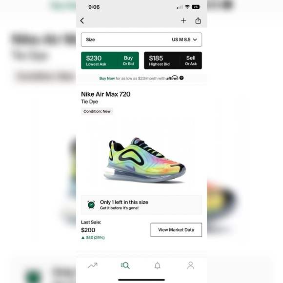 Nike Air Max 720 (Tie Dye) - Picture 5 of 5